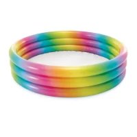 Piscină gonflabilă pentru copii Rainbow Ombre 168×38 cm, 581 L, 2+ ani, Intex (58449)