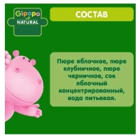 Gipopo Piure de fructe pentru copii Fructe Padure, Mar, Capsuna, Afine 90g - thumbs image 4