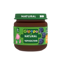 Gipopo Piure de fructe pentru copii Prune Uscate 80g