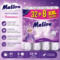 Maliva Туалетная бумага 32+8 рул 3слойная Romance - thumbs image 2