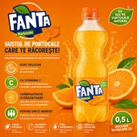 Fanta Напиток газированный Orange 0,5л - thumbs image 2