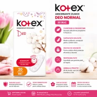Kotex Absorbante zilnice Deo Normal 20 buc - thumbs image 2