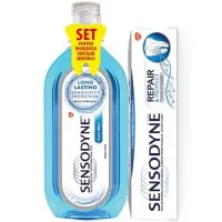 Sensodyne  Set Pasta dinti 75gr Repar&Protect+Apa de gura Cool Mint 500ml
