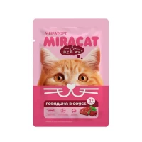Miracat Hrana pentru pisici vita in sos 75g