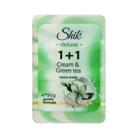 Shik Крем мыло туалетное Deluxe Крем & Зелёный чай 4x90 г