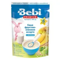bebi premium Каша молочная фруктово-злаковое ассорти (6 м+) 200 гр