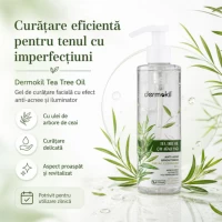 Dermokil Gel de curatare faciala anti-acnee cu arbore de ceai 200 ml - thumbs image 2