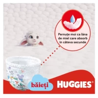 Huggies Little Movers Scutece chilotel №5, 13-17kg, pentru baietei 48 buc - thumbs image 5