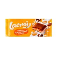 Roshen Ciocolata Lacmi cu lapte alune caramel si arahide 87 g