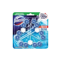 Domestos Блок для очищения туалета Trio Ocean, 3x50г