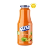 VITA Premium Suc Morcov, caise si mere (Sticla) 1000 ml