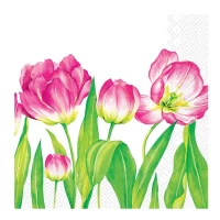 Silken Салфетки 33x33 3 ряда 18 шт тюльпаны