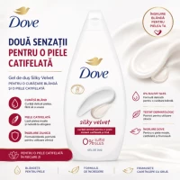 Dove Gel de dus 450ml Essential Care Silky Velvet - thumbs image 2