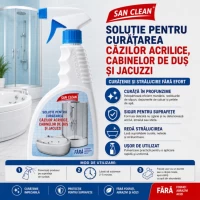 San Clean Spray pentru curățarea căzilor, pentru căzi acrilice, 500 ml - thumbs image 2