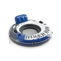 Colac gonflabil cu plasa, spatar si manere River Run 1, 135 cm, max. 100 kg, Intex (58825)