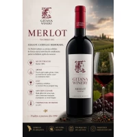 Gitana Merlot vin rosu sec 750ml - thumbs image 2
