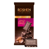 Ciocolata Roshen neagra cu migdale sarate 85g - thumbs image 2