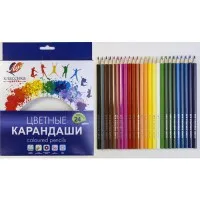Карандаши цветные 24 шт Классика цвета, дерев. шестигранный корпус - thumbs image 2
