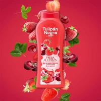 Tulipan Negro Gel de dus 650 ml Fresa & Cereza - thumbs image 2