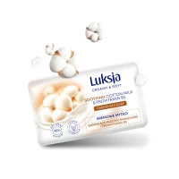 Крем-мыло туалетное твердое Хлопок и молочные протеины Luksja 90г - thumbs image 2