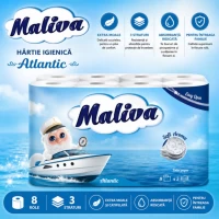 Maliva Туалетная бумага 8 рул 3слойная Atlantic - thumbs image 2
