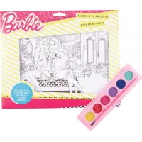 Barbie Set de colorat A4 cu acuarele - thumbs image 1