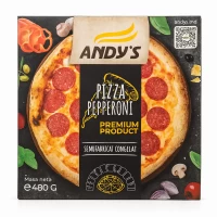 Andys Pizza Pepperoni замороженная 480г