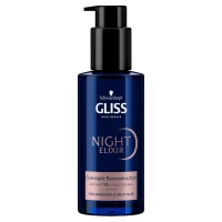 Gliss Ser tratament pentru par deteriorat si despicat, Night Elixir Overnight Reconstruction, 100ml