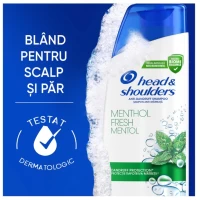 Head & Shoulders Sampon 200ml Menthol, pentru par gras - thumbs image 4