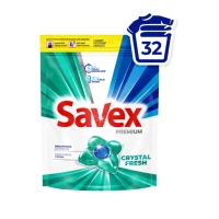 Savex Капсулы для стирки для цветного белья Crystal Fresh 32 шт