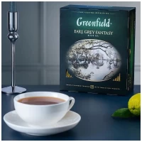 Greenfield Чай черный с бергамотом Earl Grey Fantasy 100p х 2г - thumbs image 3