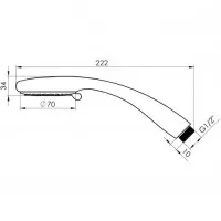 Ручная душевая лейка Rubineta Delta (622045) - thumbs image 2