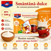 JLC Сметана 10% Полиэтиленовый 500гр, пакет - thumbs image 2