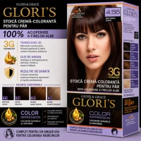 Glori's Vopsea de par 4.56 Cafea Naturala 50ml - thumbs image 2