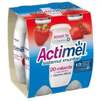 Actimel Клубничный питьевой йогурт 4*100г - thumbs image 1