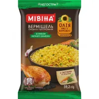 Вермишель Мивина быстрого приготовления со вкусом курицы неострая 59,2г