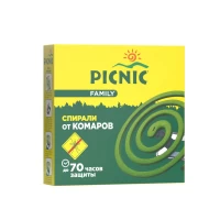 Спирали от комаров и мошек Picnic Family, 10 шт