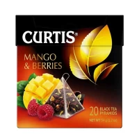 Curtis Чай черный Mango & Berries 20 пирамидок