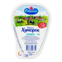 Творог Савушкин Хуторок рассыпчатый 1% 220г