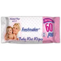 Салфетки влажные увлажняющие Freshmaker 60 шт - thumbs image 2