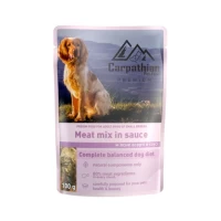 Carpathian Premium hrana pentru caini asorti din carne in sos 100g