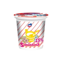 JLC Сметана пластиковый стакан 15%, 400гр