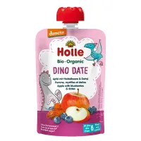 Holle Bio Organic Piure Dino Date de mere, afine si curmale (6 luni+) 100g