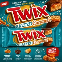 Twix шиколадный батончик салёная карамель 46г - thumbs image 2