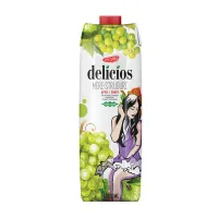Delicios виноградно и яблочный сок 1л без сахара