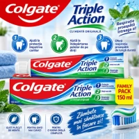 Colgate pasta de dinti Triple Action 150 ml - thumbs image 2