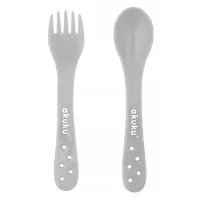Set lingura si furculita intr-o cutie Gri (A0073) - thumbs image 2