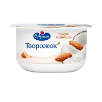 Паста Савушкин творожная десертная кокос-миндаль 3,5% без змж 120гр - thumbs image 2