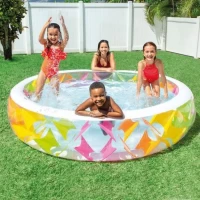 Piscină gonflabilă pentru copii cu inserții colorate, 229×56 cm, 840 L, 6+ ani, Intex (56494) - thumbs image 2