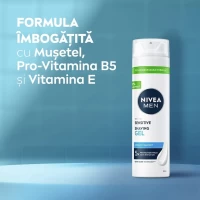 Nivea Men Gel de ras Ten Sensibil, pentru piele sensibila, 200 ml - thumbs image 3
